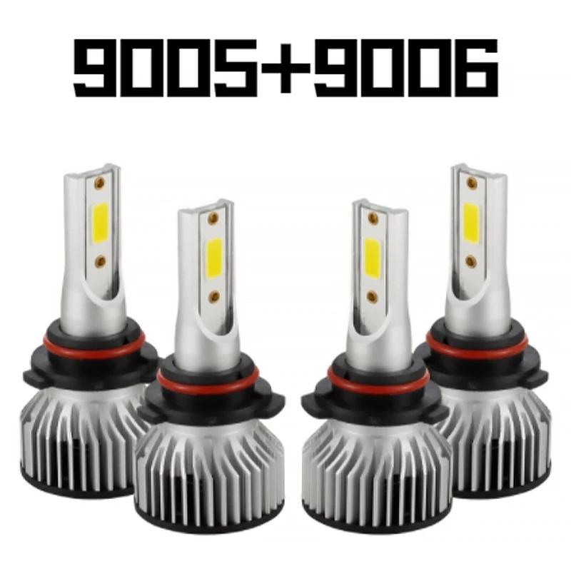 9005 9006 HB3 HB4 ޺ LED Ʈ  ŰƮ,   ο   6000K, 2 